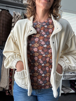 Oatmeal Cozy Days Cardigan