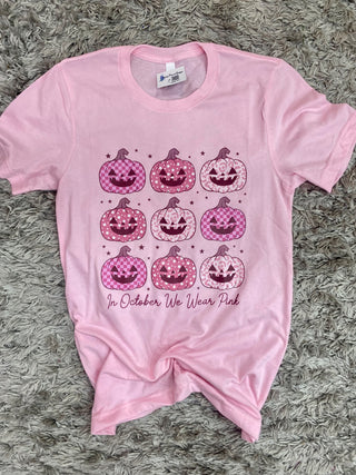 We Wear Pink Pumpkin Tee