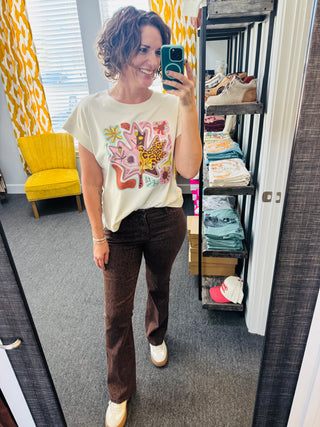 Brown Leopard Jaxtyn Jeans