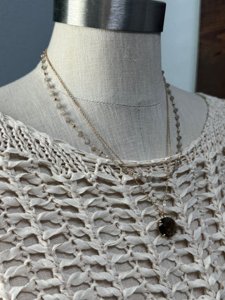 Smokey Layered Necklace