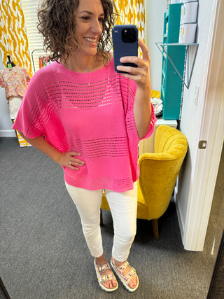 Hot Pink Poncho