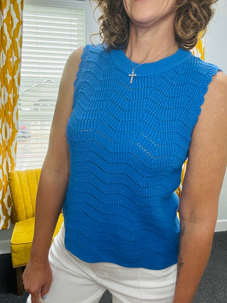 Azure Sweater Tank