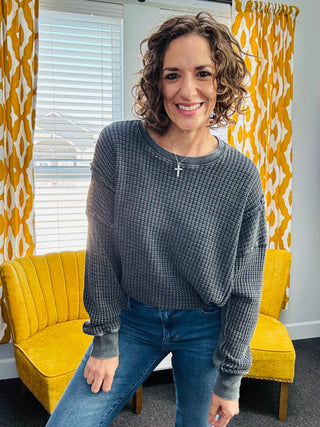 Slow Morning Black Pullover