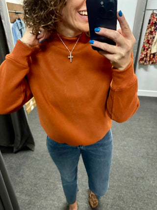 Longhorn Love Mockneck