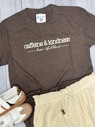 caffeine & kindness tee