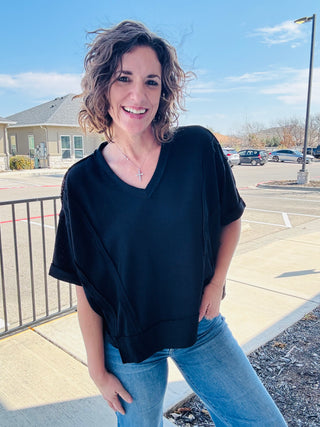 Blackout Raw Edge Tee