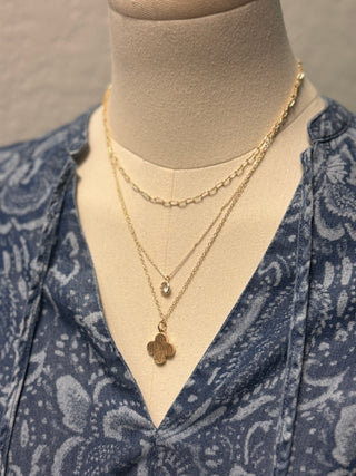Gold Clover Necklace