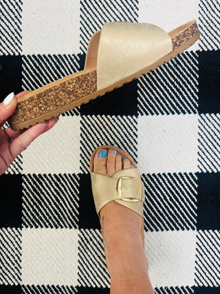 Gold Road Trip Sandal