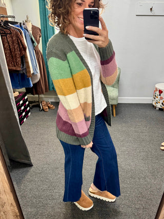 Autumn Rainbow Cardigan