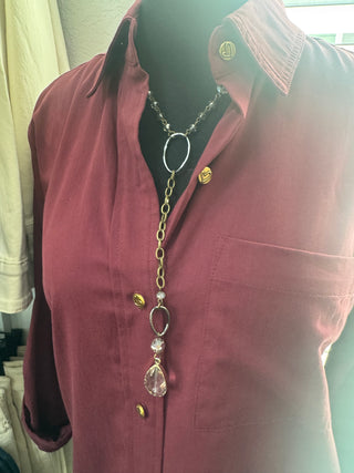 Mary Drop Necklace