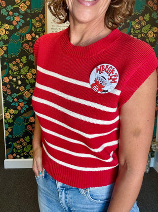 Red Spirit Striped Sweater