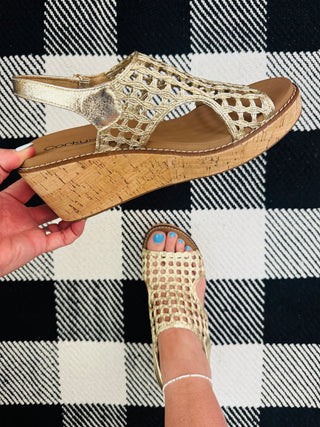 Gold Carley Wedge