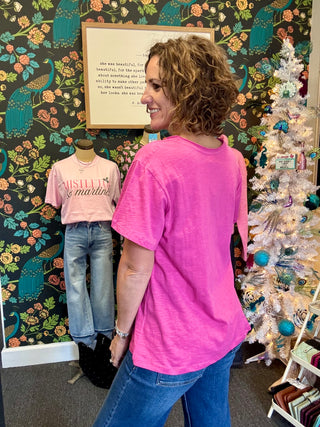 Bubbly Pink Basic Tee