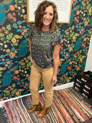 Itzy Bitzy Navy Floral