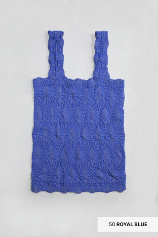 Blue Lace Textured Cami