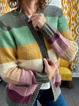 Autumn Rainbow Cardigan