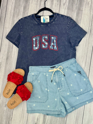 Vintage Wash USA Tee