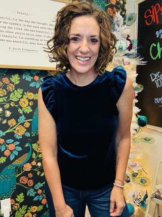 Blue Velvet North Top