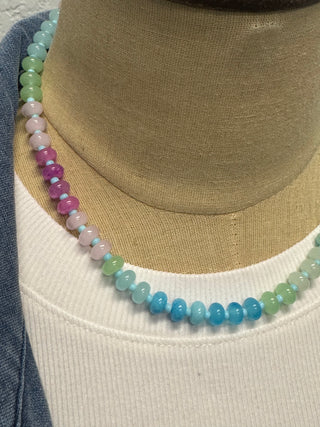 Peacock Beaded Necklace