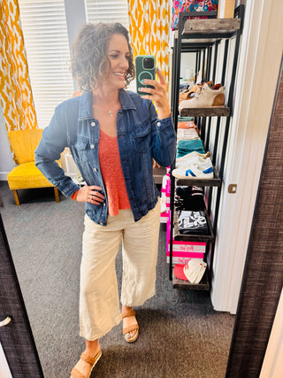 Dark Denim Washed Jacket