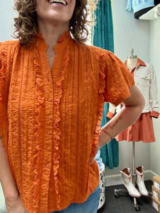 Burnt Orange Lilly Top