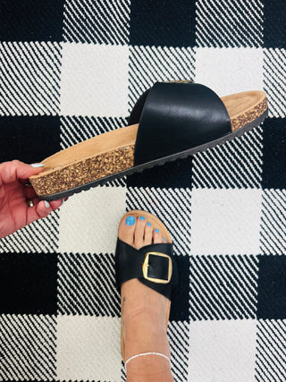 Black Road Trip Sandal