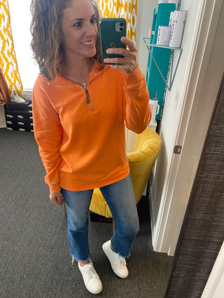 Vintage Orange Miley Pullover