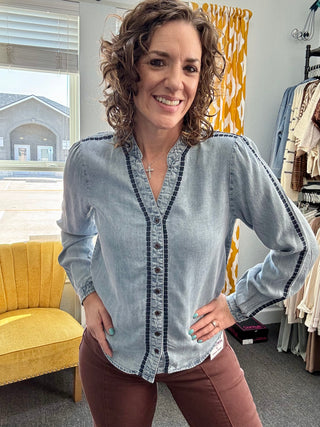 Lettie Denim Top