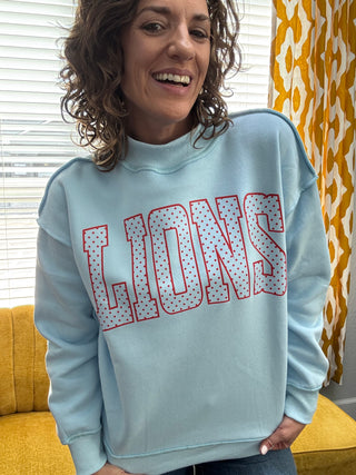 Lions Dot Mockneck