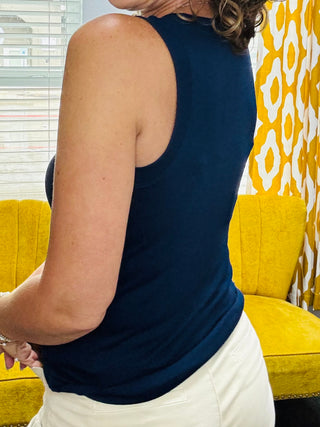 Navy Cleo Tank
