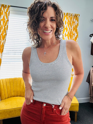Black Striped Louise Tank