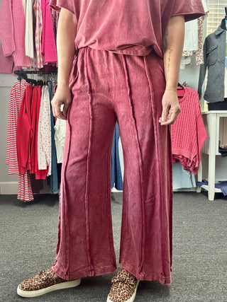 Burgundy Cozy Pants