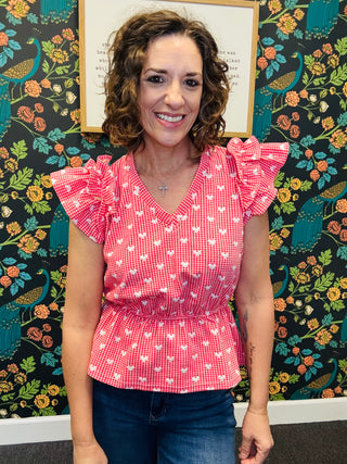 Sweetheart Peplum Top