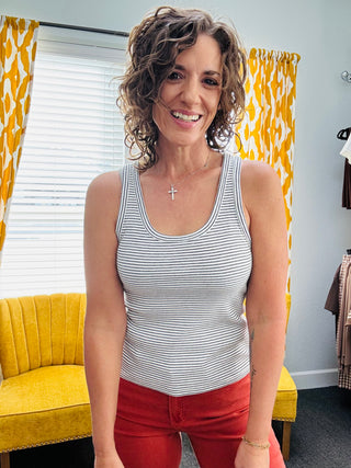 Black Striped Louise Tank