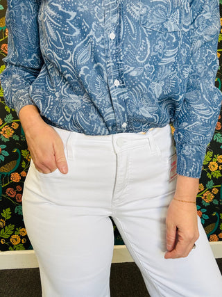 All-Day White Crop Jean