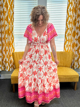 Sunset Flutter Maxi