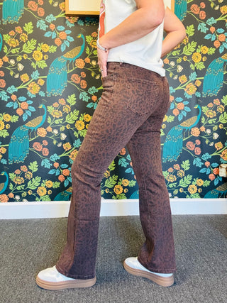 Brown Leopard Jaxtyn Jeans