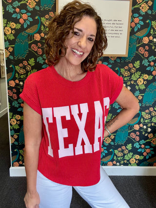 Big Red Texas Top