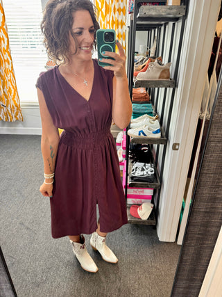 Malbec Woodsy Charm Dress