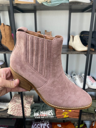 Blush Suede Potion Boot