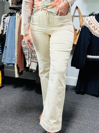 Cream Corduroy Pants