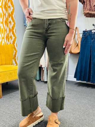 Olive Edge Jeans