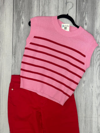 Pink Crush Striped Sweater