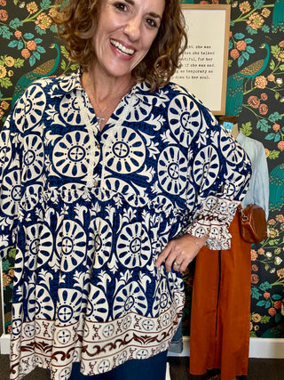 Bluewood Flowy Top