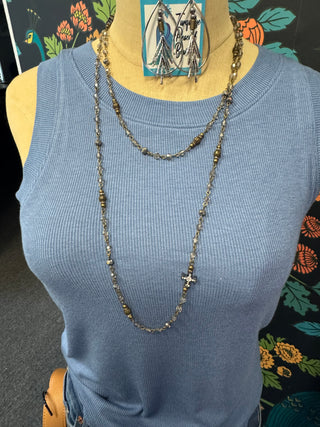 Bling Cross Necklace