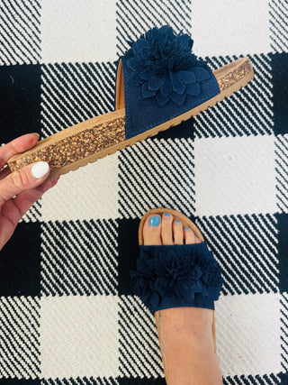 Navy Wild Child Sandals