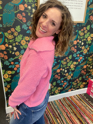 Bubble Gum Plush Sweater