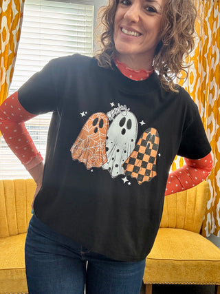 Orange Darling Dot Mesh Top