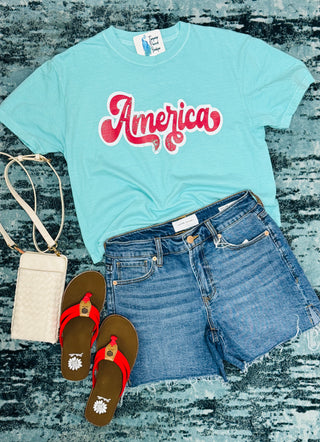 America Mint Tee
