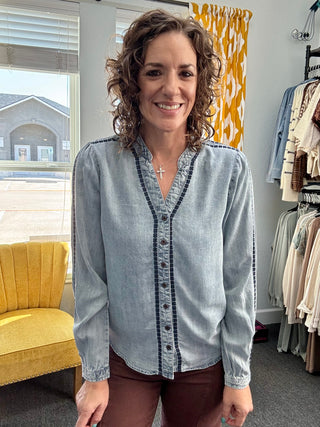 Lettie Denim Top